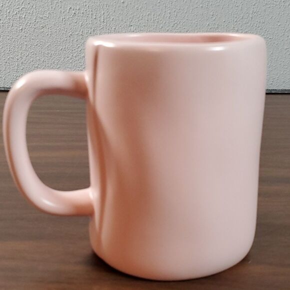 Rae Dunn Pink “SOUL MATE” Artisan Mug by Magenta ☕️ Quirky Shaped - Picture 3 of 7